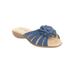 Wide Width Women's The Abigail Sandal by Comfortview in Denim (Size 8 1/2 W)