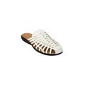 Extra Wide Width Women's The Wendy Slip On Mule by Comfortview in White (Size 7 1/2 WW)