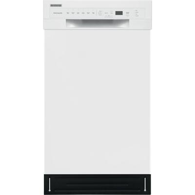 Frigidaire Front Control Built-in Tall Tub Dishwasher in White with Stainless Steel, ADA Compliant,
