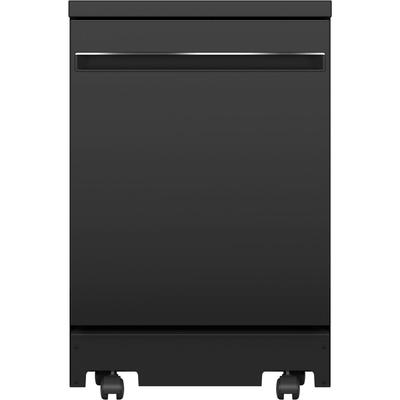 GE Portable Dishwasher in Black with 12 Place Settings Capacity, 54 dBA