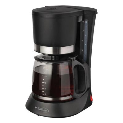 PREMIUM Pause to Pour 10-Cup Black Drip Coffee Maker with Glass Carafe