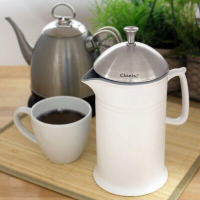 Chantal Chantal 4-Cup French Press Coffee Maker 92-FP Color: White