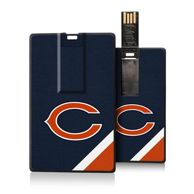 Chicago Bears Diagonal Stripe Credit Card USB Drive