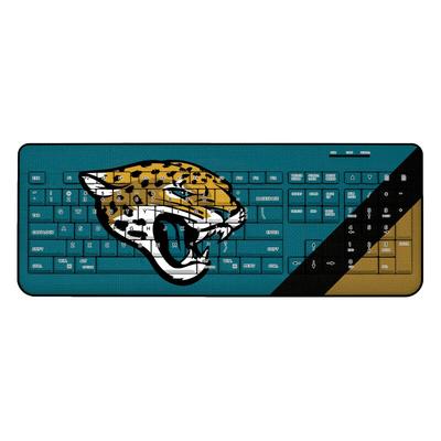 Jacksonville Jaguars Diagonal Stripe Wireless Keyboard