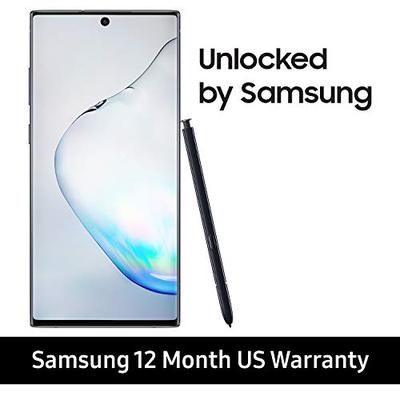 Samsung Galaxy Note 10+ Plus Factory Unlocked Cell Phone with 256GB (U.S. Warranty), Aura Black/ Not