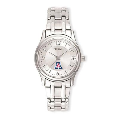 "Arizona Wildcats Women's Silver Stainless Steel Quartz Watch"