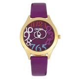 Crayo Spirit Quartz Purple Leather Gold Unisex Watch CRACR5505 screenshot. Watches directory of Jewelry.