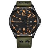 Stuhrling Men's Green Leather Strap Watch 51mm - Green screenshot. Watches directory of Jewelry.