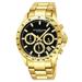 Stuhrling Men's Gold Tone Stainless Steel Bracelet Watch 42mm - Gold