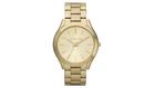 Michael Kors Unisex Slim Runway Gold-Tone Stainless Steel Bracelet Watch 42mm MK3179 - Gold/Gold