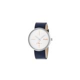Simplify Unisex Watches The 4400 Collection Silver Silver Case, Silver Dial, Navy Strap screenshot. Watches directory of Jewelry.