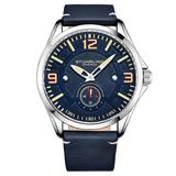 Stuhrling Men's Blue Leather Strap Watch 43mm - Blue screenshot. Watches directory of Jewelry.