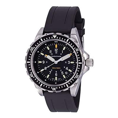 Marathon Watch JSAR Swiss Made Military Watch - Authentic Military Issue Jumbo Diver's Quartz Watch