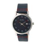 Simplify The 5300 Unisex Quartz Blue Genuine Leather Silver Watch w/Date SIM5303 screenshot. Watches directory of Jewelry.