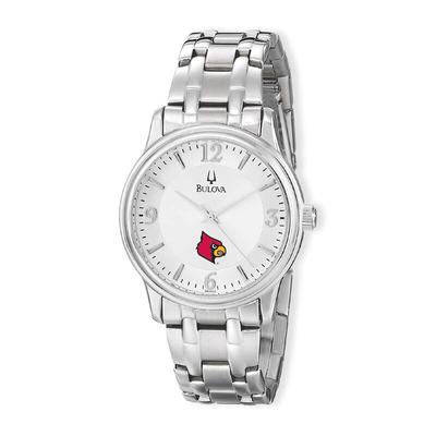 Louisville Cardinals Stainless Steel Quartz Watch - Silver