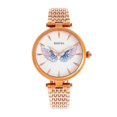 "Bertha Watches Micah Bracelet Watch Rose Gold One Size Model: BTHBR9403"