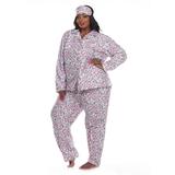 White Mark Womens-Plus Pant Pajama Set 3-pc. Long Sleeve screenshot. Pajamas directory of Lingerie.