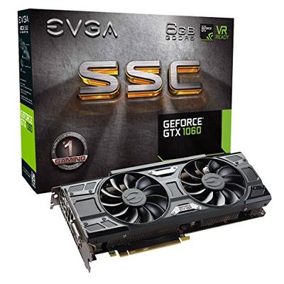 EVGA GeForce GTX 1060 6GB SSC GAMING ACX 3.0, 6GB GDDR5, LED, DX12 OSD Support (PXOC) Graphics Card