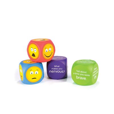 Learning Resources Soft Foam Emoji Cubes Set of 4 - Multi