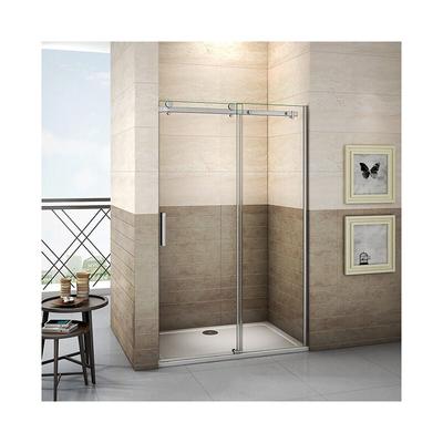 Duschabtrennung 8mm NANO ESG Schiebetür Nischentür 140X195cm Echtglas Duschtür Duschkabine Dusche Image