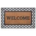 Wrought Iron Rubber Mat 18" x 30" by Achim Home Décor in Black Brown