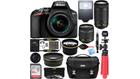 Nikon D3500 DSLR Camera w/ AF-P DX 18-55mm & 70-300mm Zoom Lens 64GB Accessory Bundle