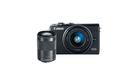 Canon EOS M100 24.2MP Digital Camera with EF-M 15-45mm & 55-200mm IS STM Lens (Black)