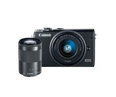 Canon EOS M100 24.2MP Digital Camera with EF-M 15-45mm & 55-200mm IS STM Lens (Black)