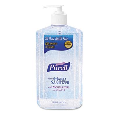 Purell GOJ302312 Hand Sanitizer Pump Bottle, 20 Ounces, Clear, 12 Per Carton