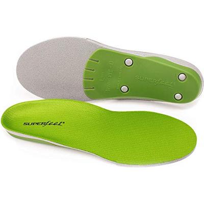 Superfeet wideGREEN High Arch Orthotic Insoles for Wide Feet Extra Wide Shoes, Unisex, Green, Small/