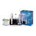 Pursonic S625 Rechargeable Sonic Toothbrush and Rechargeable Water Flosser with 12 Brush Heads