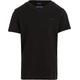 Tommy Hilfiger Jungen T-Shirt Kurzarm V-Ausschnitt, Schwarz (Meteorite), 7 Jahre