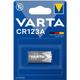 Pile Cylindrique Lithium CR123A, 3 v, 1 pièce en blister (06205 301 401) - Varta
