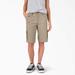 Dickies Women's Relaxed Fit Cargo Shorts, 11" - Desert Sand Size 4 (FR888)