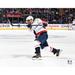 Alex Ovechkin Washington Capitals Unsigned White Jersey Shooting Photograph