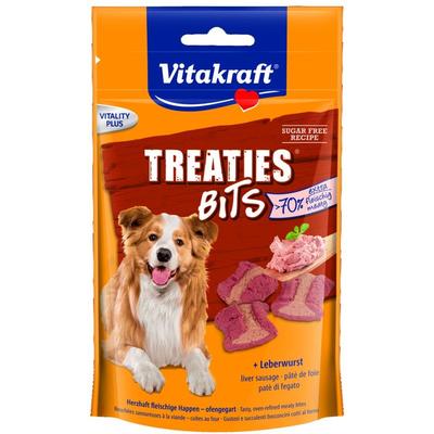 Hundesnack Treaties Bits Leberwurst - 6 x 120g - Vitakraft