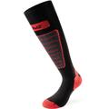 Lenz 1.0 Skiing Socks, black-grey-red, Size 45 - 47