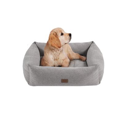 Charlie Medium Memory Foam Pet Bed with Removable Cover - Gray