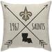 New Orleans Saints 18'' x Cross Arrow Decorative Throw Pillow