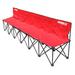 Kwik Goal 6 Seat Kwik Bench Soccer Bench Red