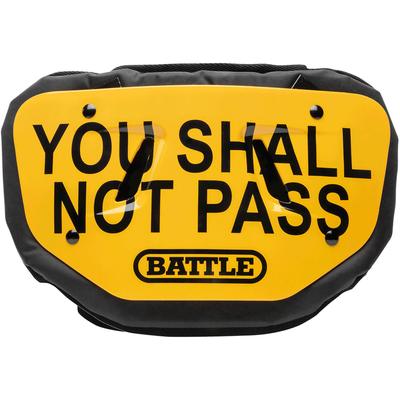 Battle Sports Shall Not Pass Adult Football Back Plate