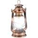 Lanterne tempête led, Lampe retro comme décoration de fenêtre ou lampe jardin, à piles, cuivrée