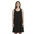 TOM TAILOR mine to five Damen A-Linie Jersey Kleid, 14482-Deep Black, 44