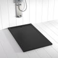 Shower Online - Piatto doccia ardesia pietra flow Nero (griglia colorata) - 80x170 cm