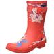 Joules Women's Molly Welly Wellington Boots, Red All Over Floral, 3 UK