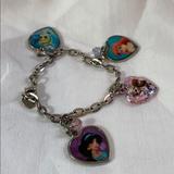 Disney Accessories | Authentic Disney Bracelet With Charms | Color: Gray/Pink | Size: Osg