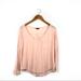 American Eagle Outfitters Tops | American Eagle Outfitters Pink Xs Long Sleeve Top | Color: Pink | Size: Xs