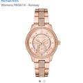 Michael Kors Accessories | Authentic Michael Kors Runway Rose Gold Watch | Color: Gold/Tan | Size: Os