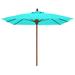 Darby Home Co Sanders 6' Manual Lift Square Market Umbrella Metal in Green | Wayfair DBHM7785 42917159