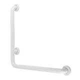 Kingston Brass Made to Match L-Shaped 24" Grab Bar Metal in White | 27.06 H x 3 D in | Wayfair GBL1224CSRW